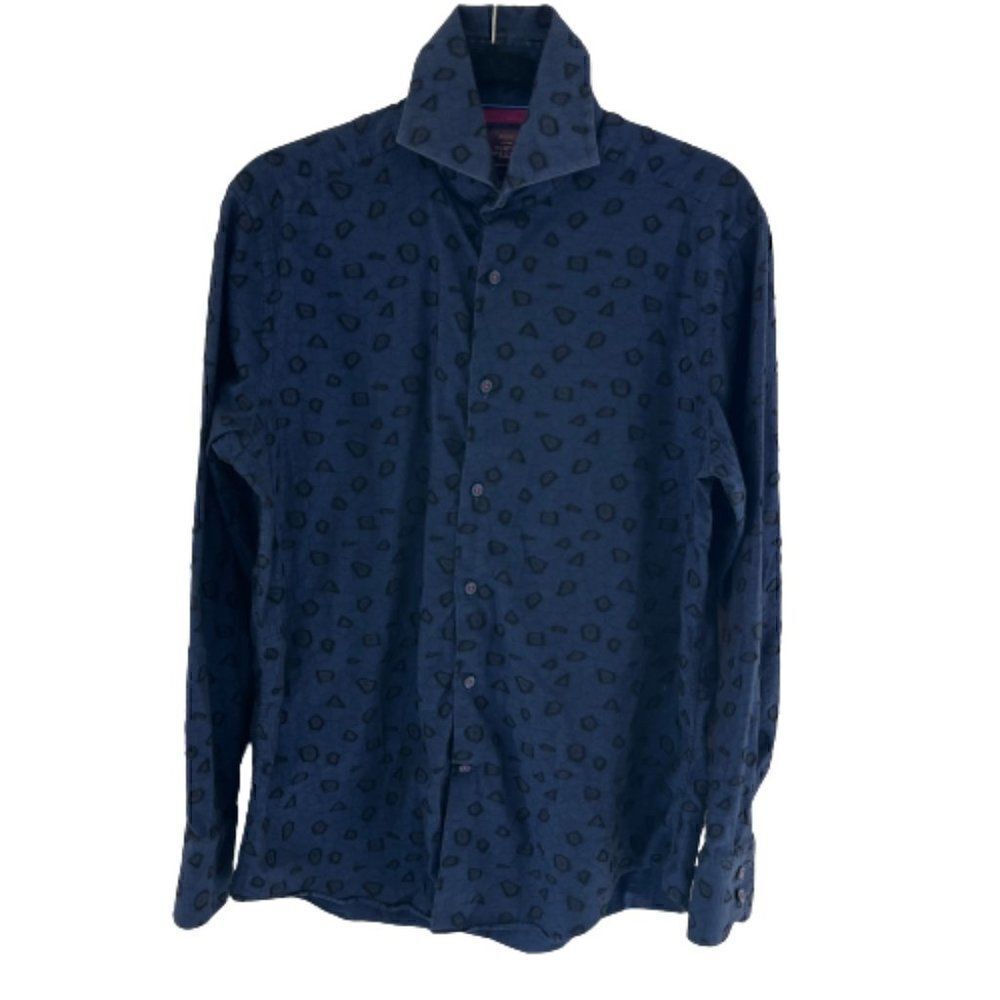 Hawes & Curtis Men's Cotton Dobby Relaxed Slim Fit Shirt Medium